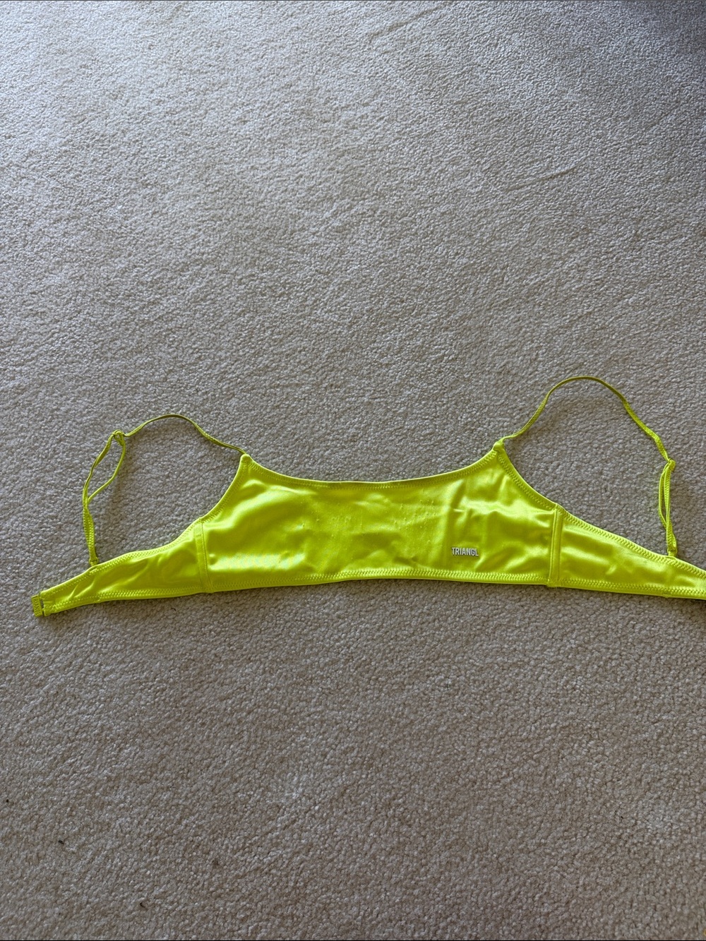 triangl swimwear Neon Yellow Bikini Bralette Top